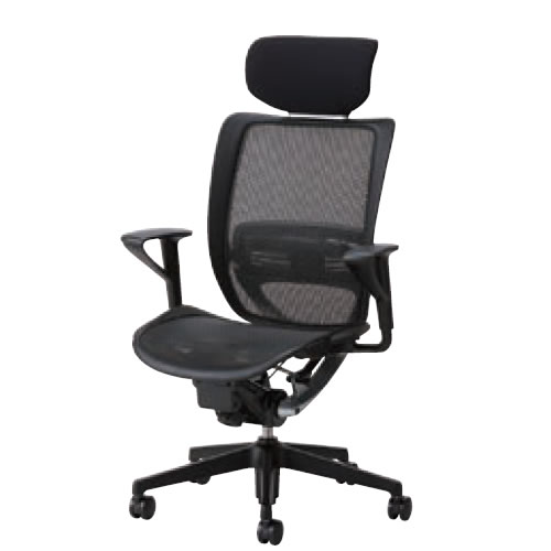 樂天商城 - オフィスチェア 事務椅子 デスク用チェア 椅子 エスエフアール チェア SFR CHAIR ヘッド付 座メッシュ 固定肘 SFR-A78