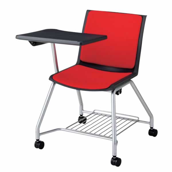 メモ台付き 音楽教室 音楽学校 メモ台 机 テーブル付き 会議用チェア 会議イス 椅子 ミーティングチェ..