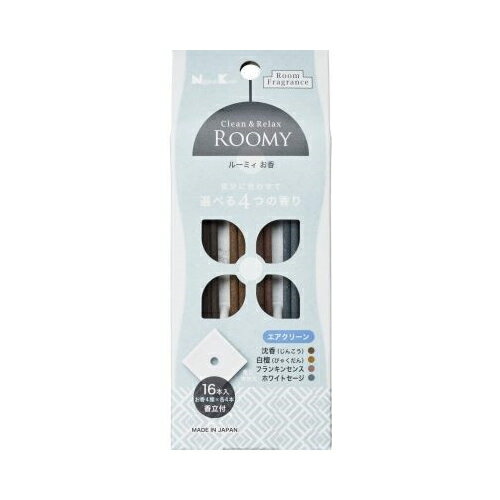 日本香堂ROOMYお香　C＆R　エアクリーン16本　メール便送料無料のサムネイル