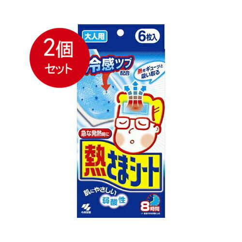乐天商城 - 2個まとめ買い 小林製薬 熱さまシート　大人用 メール便送料無料 × 2個セット