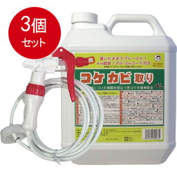 3個まとめ買い 屋外用　コケカビ取り　4Lタイプ　噴射ノズル付き送料無料 × 3個セット