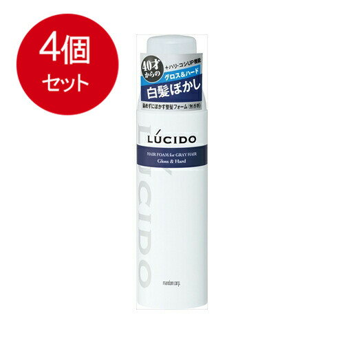 4個まとめ買い ルシード　白髪用整髪フォーム　グロス＆ハード 送料無料 × 4個セット