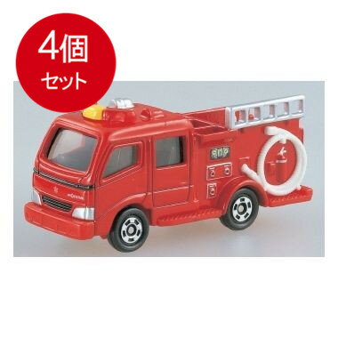 Hot Wheels - 4個まとめ買い タカラトミー 041 モリタ　CD−I型ポンプ消防車 メール便送料無料 × 4個セット