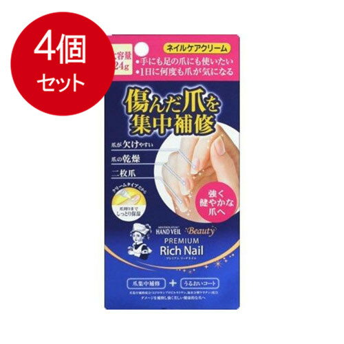 Other - 4個まとめ買い ロート製薬 ハンドベールプレミアムリッチネイル大容量24G メール便送料無料 × 4個セット