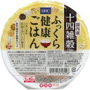 【発売元:DHC】栄養豊かな国産の雑穀を14種類配合!チンするだけのおいしい健康ごはん!豊富な栄養と飽きない食感で人気の雑穀14種を、おいしい白米と炊き上げて無菌パック化しました。レンジでチンするだけで、おいしくて栄養がつまった雑穀ごはんが手軽に食べられます。14種類の雑穀はすべて国産を使用し、DHC独自の割合でブレンド。古くからおいしい米の産地として知られる石川県加賀平野で収穫されたうるち米と合わせて、日本三名山のひとつ白山の伏流水で炊き上げました。おいしさの秘密は、素材にくわえて炊き方にも。一膳分ずつトレーで個別に加圧加熱してアルファ化した後、蒸しながら炊き上げる蒸気一膳炊きを採用。そのため、米粒がつぶれず、つややかな炊き上がりになっています。●忙しい朝食やちょっとご飯が足りないときに、お弁当や夜食に、ひとり暮らしの健康的な食生活に、「DHCふっくら健康ごはん 炊きたてパック 十四雑穀配合」をお役立てください。個装サイズ:141X141X38mm個装重量:約175g内容量:160g【お召し上がり方】●電子レンジの場合500Wで1分40秒、600Wで1分30秒が加熱の目安です。電子レンジの場合は点線のところまでフィルムをはがし、上記の時間を目安に加熱してください(機種により多少異なります)。フィルムを点線まではがさずに加熱すると容器が破裂するおそれがありますのでご注意ください。●湯せんの場合フィルムをはがさず、フィルムの面を上にして、沸騰したお湯に入れます。鍋のふたをせずに約14分温めてください。加熱後は熱いのでお気をつけください。【ご注意】※直射日光、高温多湿な場所をさけ、室温で保存してください。※開封後は早めにお召し上がりください。※pH調整剤を使用しているため、酸味・酸臭を感じる場合がありますが、品質に問題はありません。※農産物を原料としておりますので穀物の色、形が多少異なる場合がありますが品質に問題はありません。※天面フィルム、トレーに傷がつくとカビが生える場合がありますので、取り扱いには充分ご注意ください。※包装内に水滴が発生することがありますが、品質に問題はありません。【原材料名】うるち米(国内産)、黒米、発芽玄米、押し麦、赤米、米粒麦、たかきび、はだか麦、もち胚芽米、青玄米、はと麦、きび、アマランサス、あわ、ひえ、pH調整剤【栄養成分】1パック160gあたり熱量:247kcalたんぱく質:4.5g脂質:0.8g炭水化物:55.5gナトリウム:1.8mgカルシウム:7.4mg鉄:0.3mg【保存方法】直射日光、高温多湿な場所を避け常温で保存。ブランド：DHC産地：日本区分：雑穀米・健康スナック、ダイエット食品広告文責:株式会社ラストエナジ-　TEL:07045154857