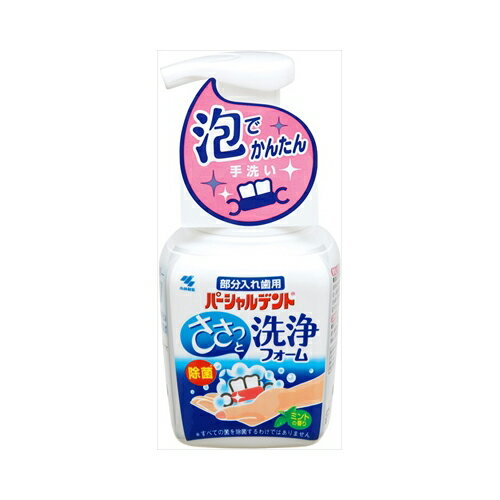 小林製薬 パーシャルデント 部分入れ歯用洗浄フォーム 250mL　送料無料