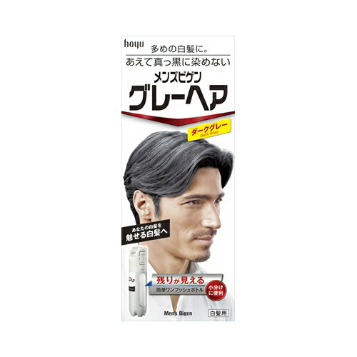 メンズビゲングレーヘアダークグレー　送料無料