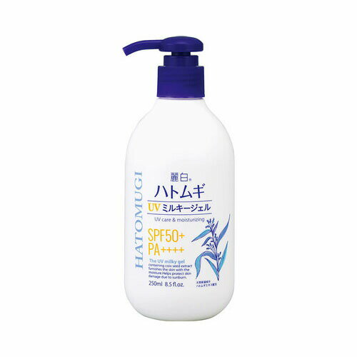 熊野油脂株式会社麗白 ハトムギ UVミルキージェル SPF50+ PA++++ ポンプタイプ 250ML 化粧品 ボディケア 熊野油脂株式会社麗白 ハトムギ UVミルキージェル SPF50+ PA++++ ポンプタイプ 250ML 化粧品 ボディケア