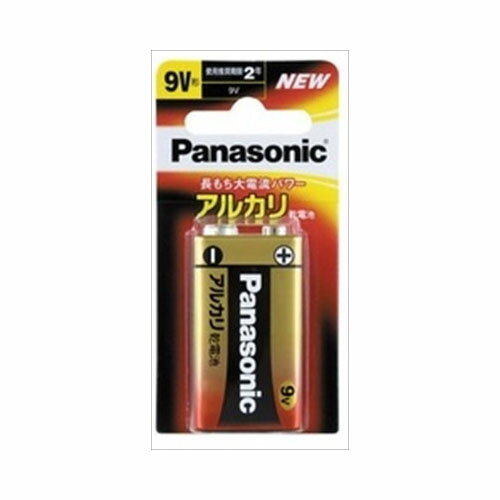 パナソニックコンシューマーマーケティングVE社6LR61XJ/1B アルカリ9V1Pブリスタ【10個までメール便、他商品と同梱不可】 軽電化 乾電池
