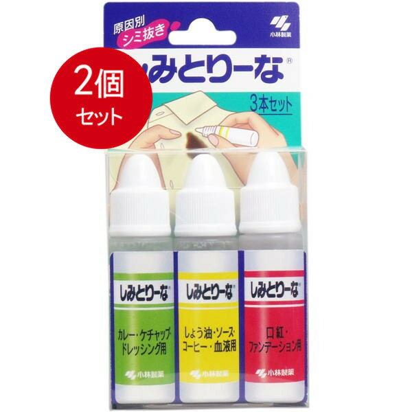 2個まとめ買い 小林製薬 しみとりーな 3本セット メール便送料無料 × 2個セット 衣料用洗剤 部分洗い