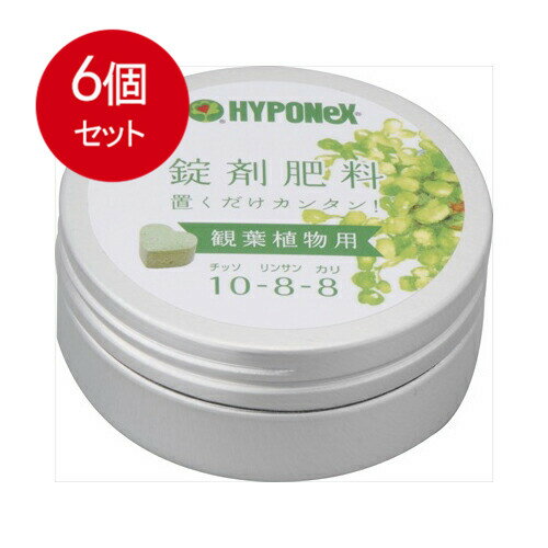 6個まとめ買い 錠剤肥料 観葉植物用 ハイポネックスジャパン 園芸用品・除草剤 送...