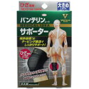 興和 バンテリンサポーター ひざ専用 大きめ(Lサイズ) ブラック 1枚入【2個までメール便、他商品と同梱不可】