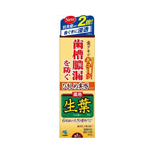 小林製薬 ひきしめ生葉100G オーラル 歯磨き 小林製薬 ひきしめ生葉100G オーラル 歯磨き