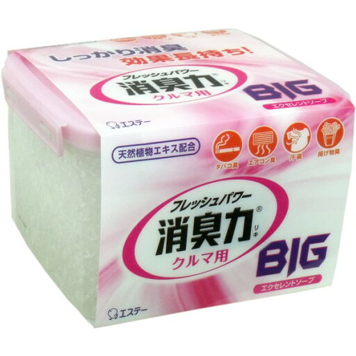 エステー フレッシュパワー消臭力 クルマ用 BIG エクセレントソープ 900g エステー フレッシュパワー消臭力 クルマ用 BIG エクセレントソープ 900g
