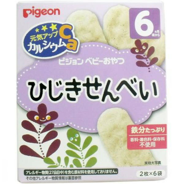 ピジョン ピジョン 元気アップCa ひじきせんべい 6袋入