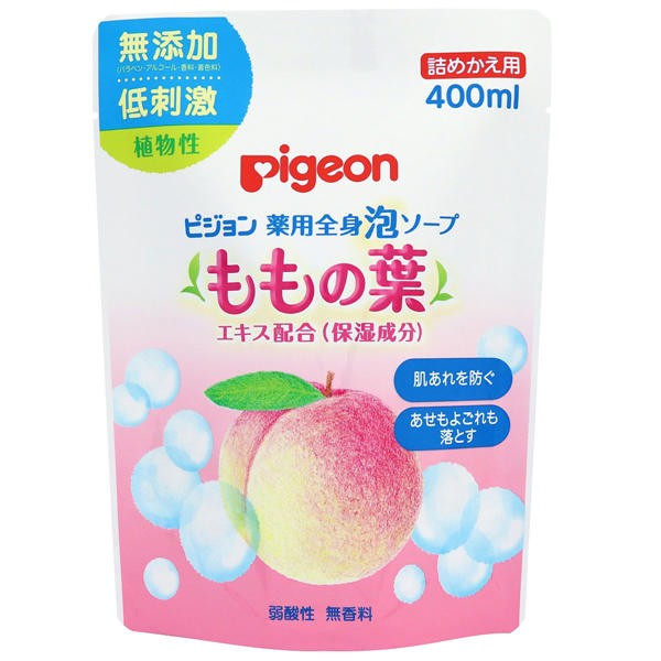 ピジョン ピジョン 薬用全身泡ソープ ももの葉 詰替用 400mL