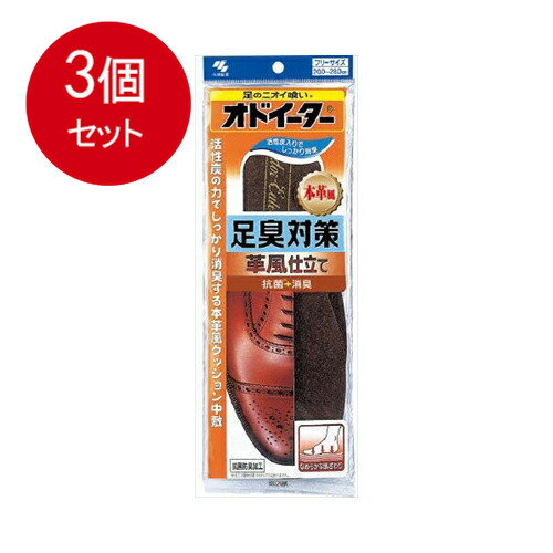 3個まとめ買い 小林製薬 オドイーター足臭対策 革風仕立て メール便送料無料 × 3個セット