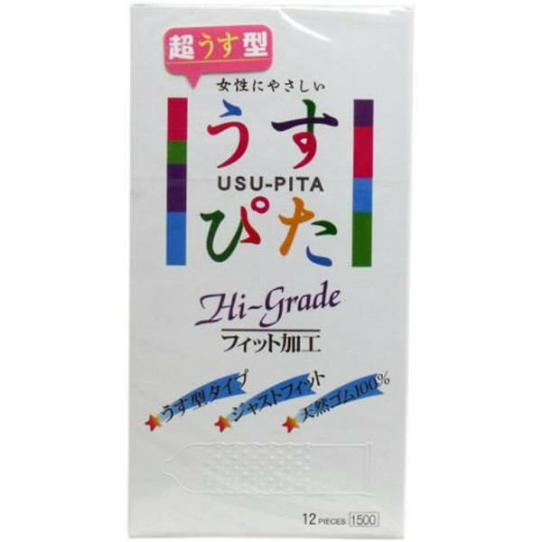 ジャパンメディカル うすぴた コンドーム ハイグレード ドットウェーブ 12個入　メール便送料無料