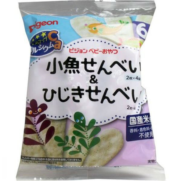 ピジョン ピジョン 元気アップカルシウム 小魚せんべい&ひじきせんべい 2枚X8袋入 送料無料