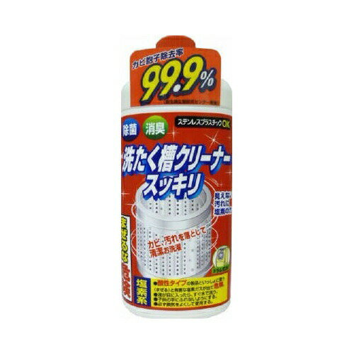 容量：550G塩素系液体タイプなのですばやく汚れに浸透して、洗濯槽の裏側に隠れたカビ汚れを漂白し分解します。除菌・消臭効果で清潔な状態を保ち、ニオイもスッキリ。洗濯槽を清潔に保つため、1〜2ヶ月ごとの定期的な使用が効果的です。見えない汚れに塩素の力、カビ、汚れを落として清潔お洗濯JANCODE：4903367303394ブランド：ロケット石鹸産地：日本区分：住居洗剤、フロ釜・洗濯槽広告文責:創創株式会社　TEL:0368769219