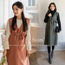 【SOIM】マタニティ 秋冬 マタニティワンピース マタニティ服 マタニティウェア ママ服 ママワンピース マタニティー ワンピース 妊婦服 妊娠 出産 キャミワンピース 産前産後 レディース ノースリーブ 可愛い おしゃれ プチプラ 韓国ファッション 新作 111156