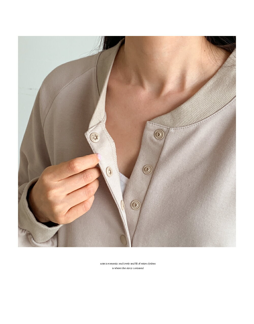 【SOIMマタニティ】 マタニティ マンツーマンTシャツ 妊婦トップ 妊婦四季マンツーマンTシャツ シンプル 授乳服 上着 Tシャツ ボタン オープン型 授乳口 韓国 授乳服 安い 授乳服 デイリー 授乳服 108285