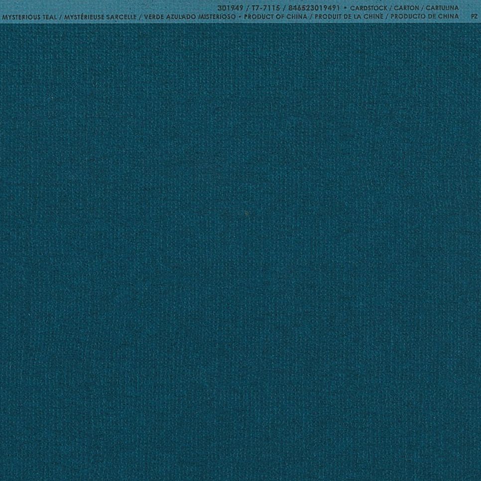 yAmerican Crafts/AJNtgz Bazzill Paper oWy[p[ m 301949 Mysterious Teal ~XeAXeB[i4107979j