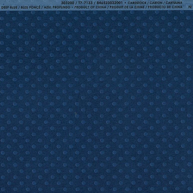  Bazzill Paper バジルペーパー ドット 303200 Deep Blue ディープブルー（4108073）