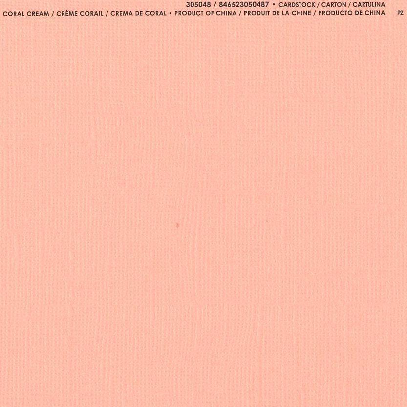 yAmerican Crafts/AJNtgz Bazzill Paper oWy[p[ m 305048 Coral Cream R[N[ i4108435j