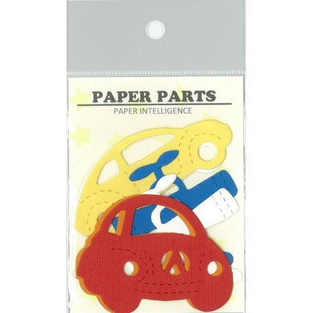 【Paper Intelligence/ペーパーインテリジェンス】 ACF DCP ダイカットペーパー のりものアソートパック 6枚（4101880）