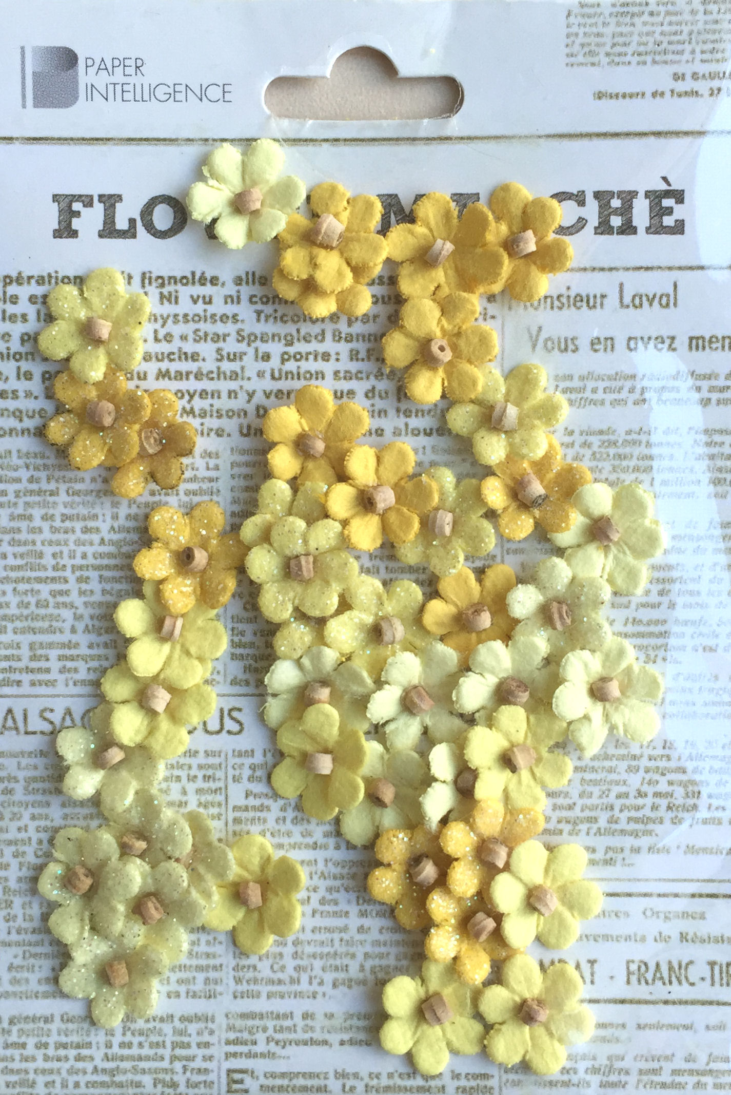 【Paper Intelligence/ペーパーインテリジェンス】 フラワーマルシェ マイクロペタル イエロー(4107669)