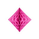 【PartyDeco/パーティーデコ】 ハニカムダイヤモンド 30cm ピンク