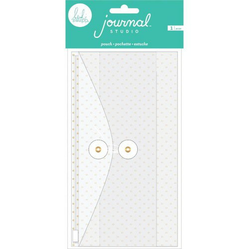 【American Crafts】ジャーナルポーチ　314392 Gold Polka Dot（4186194）