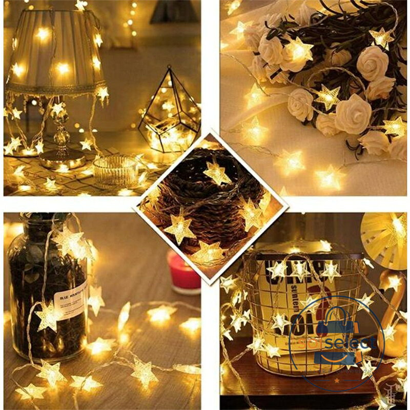 イルミネーションライト クリスマス LEDライト3m 電池式 ショーウインドー 飾り おしゃれ 可愛い デコレーション プレゼント サンタ ギフト 室内 屋外 品 番csjj02-deng タイプスター,雪花,ボール 素　材アクリル 電　池単3形電池(AAA) *2本 （付属品ではありません。お客様ご自分でご用意ください。） point! LEDライトが優しく、暖かい色で幻想的にお部屋をライトアップ。 インスタ映えすること間違いありません！ 電池式なので、場所を選ばずに お部屋の中 お店のデコレーション etc 色々なシーンで手軽に活用頂けます。 貴方のアイデア次第で 素敵な空間つくりが楽しめます。 ご注意 ※電池は付属品ではありません。お客様ご自分でご用意ください。 ※入荷製造時期によって色味が若干異なっていたり、同サイズでもサイズ感が異なる場合がございます。 ※ライト部分は防水仕様ですが、電源の電池部分は違いますので 水回りや屋外で使用される場合は、電源部分に防水対策をしてご使用下さい。