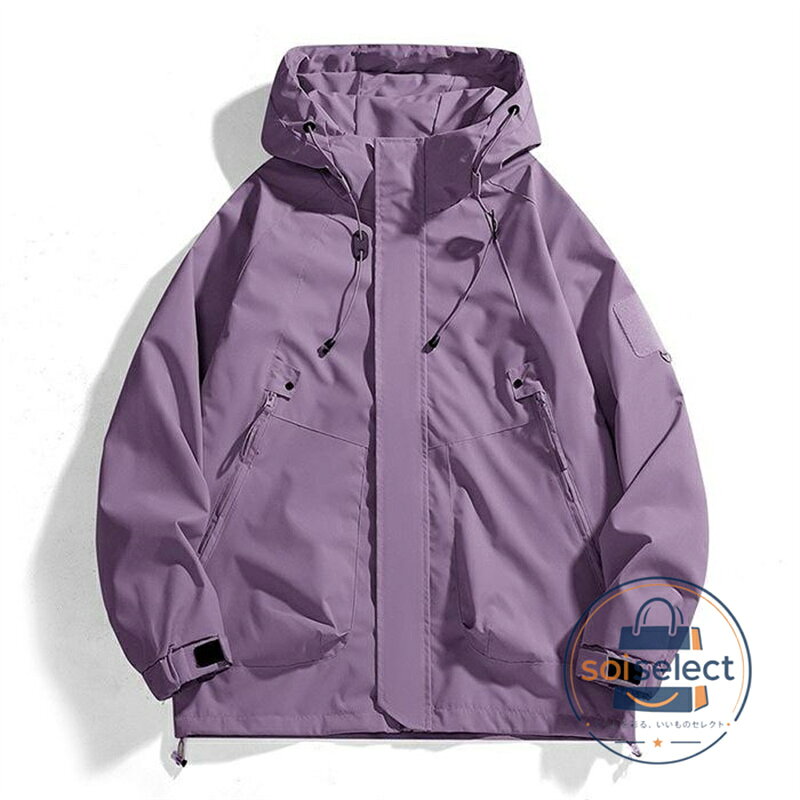 マウンテンパーカー メンズ レディース 防水 撥水 防風 ジャケット ウインドブレーカー 登山服 釣り キャンプ アウター soiselect-10002239 soiselect サンプル画像3
