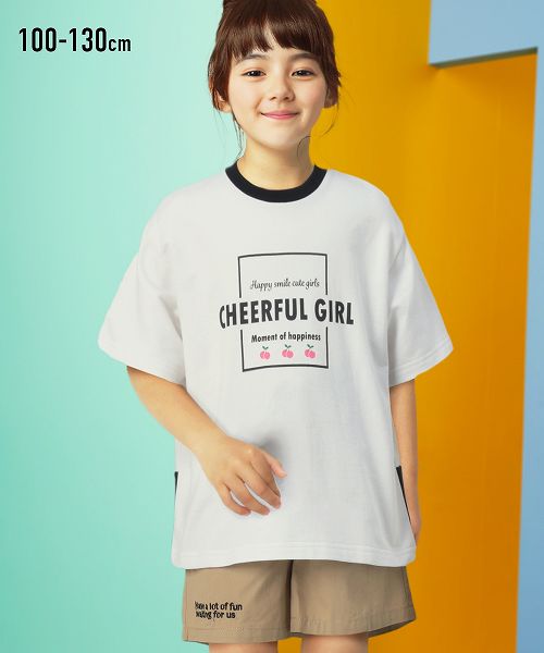 【アウトレット】 バック裾切替プリントTシャツ nissen (h)のサムネイル