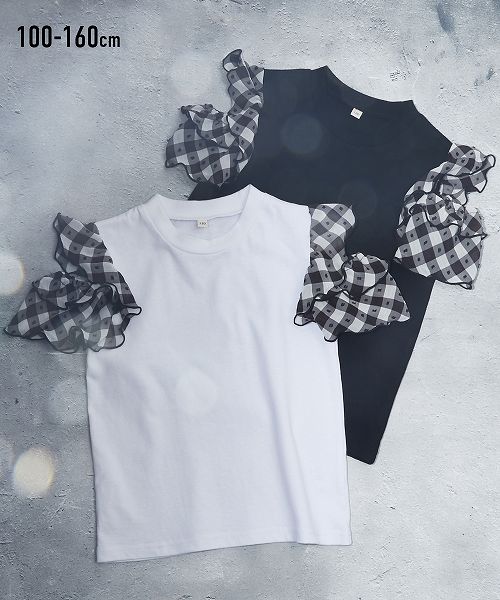 (楽天スーパーSALE限定価格！4日20時～11日01時59分まで) 【アウトレット】 肩開きTシャツ (女の子 子供服・ジュニア服)のサムネイル