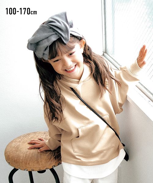 【アウトレット】 フェイクレイヤードパーカー (男の子・女の子 子供服・ジュニア服)のサムネイル
