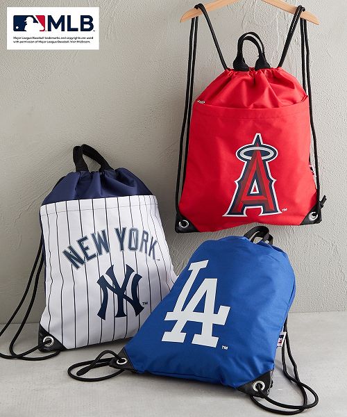 【アウトレット】 【MLB】 ナップサック型ビーチバッグプールバッグ （男の子女の子水着） nissen (h)のサムネイル