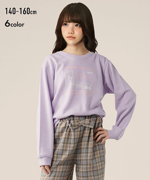 ＼大特価＿期間限定28日9時59分まで／【アウトレット】 あったか裏起毛♪プリントトレーナー (h)のサムネイル