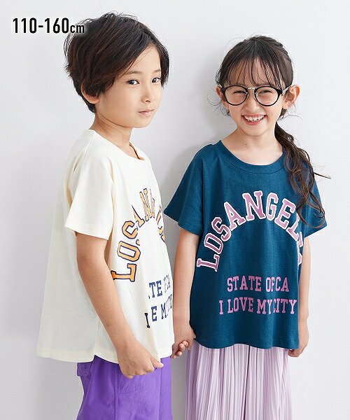 ＼お買い物マラソン均一セール開催！9日20時から19日10時59分まで／【アウトレット】ビッグシルエットプリントTシャツ (男の子 女の子 男女兼用) nissen (h)のサムネイル
