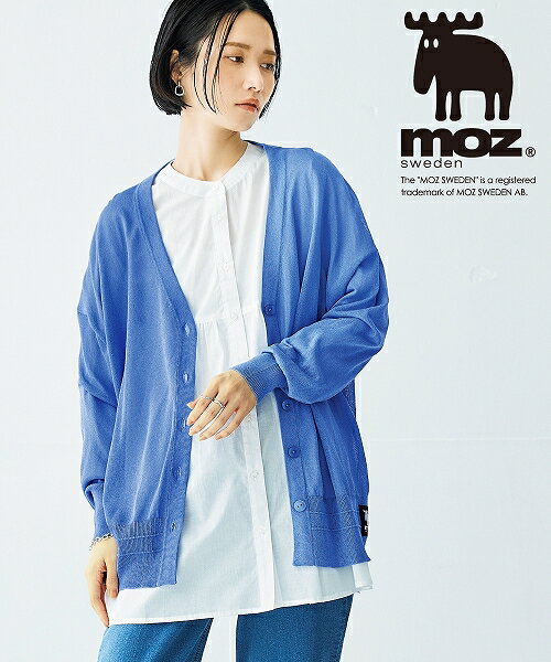 【アウトレット】moz (モズ) シアーニットカーディガン nissen (s)のサムネイル