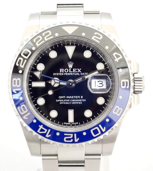 【未使用】ロレックス GMTマスター 116710BLNR ランダム番（2017年） メンズ　腕時計【新古品】【ROLEX】【ロレックス】【GMTマスター】【バットマン】【116710BLNR】のサムネイル
