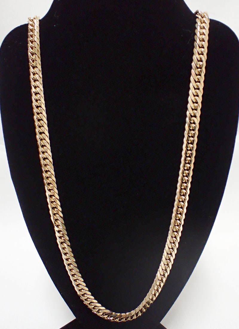 K18YG 喜平 ネックレス 6面ダブル 100.0g 【中古】【喜平】【キヘイ】【ゴールド】【K18】【ネックレス】【6面】【ダブル】【60cm】