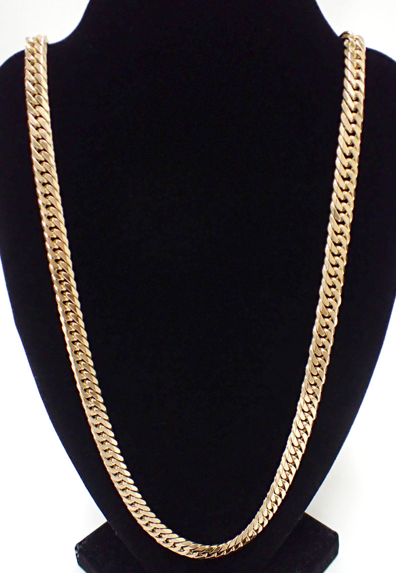 K18YG 喜平 キヘイ ネックレス 6面ダブル 100.8g 【中古】【喜平】【キヘイ】【ゴールド】【K18】【ネックレス】【6面】【ダブル】【60cm】