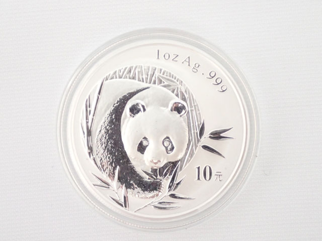 中華人民共和国 10元 パンダ銀貨（2003年）1OZ ケース入り【未使用】【銀貨】【中国】【パンダ】