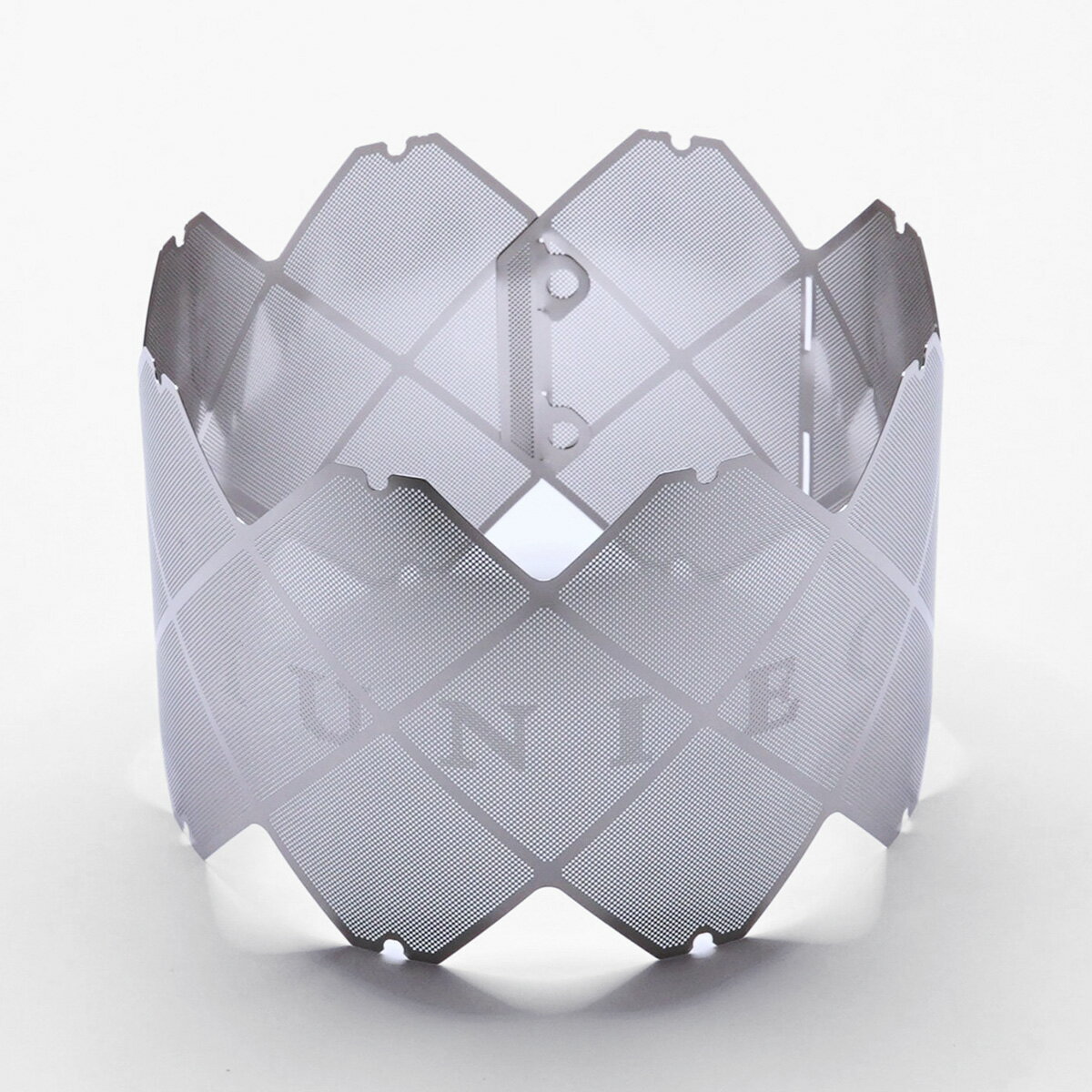 Rakuten - MUNIEQ - X-MESH STOVE (Large/Low height) with logo [ ミュニーク Xメッシュ ストーブ ラージ ローハイト ウィズ ロゴ Lサイズ 風防 五徳 ゴトク ]