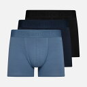 Resterods - Gunnar Boxer Bamboo 3-Pack ブラック/ネイビー/サックス [ レステロッズ ガンナー メンズ ボクサーパンツ ...