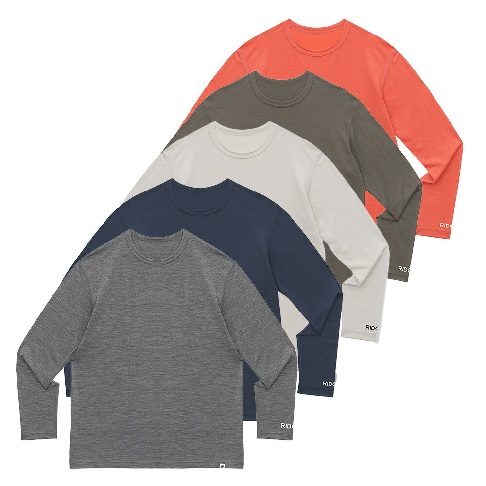 Rakuten - RIDGE MOUNTAIN GEAR - Merino Basic Tee L/S [ リッジマウンテンギア メンズ＆レディース メリノウール ベーシック Tシャツ ロングスリーブ 長袖 Long Sleeve ]
