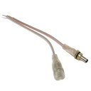 防水仕様 2芯 15cm 5.5-2.1 DC 延長ケーブル オス メス 2本入り 透明ケーブル 外径5.5mm 内径2.1mm DC 端子 電子工作用 バルク...